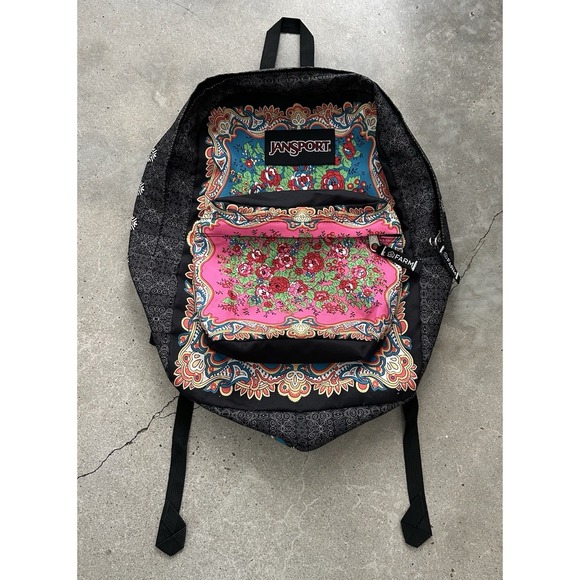 Jansport Handbags - RARE JanSport x FARM Rio Porto Claro Mixed Floral Paisley Backpack‎ Bag School